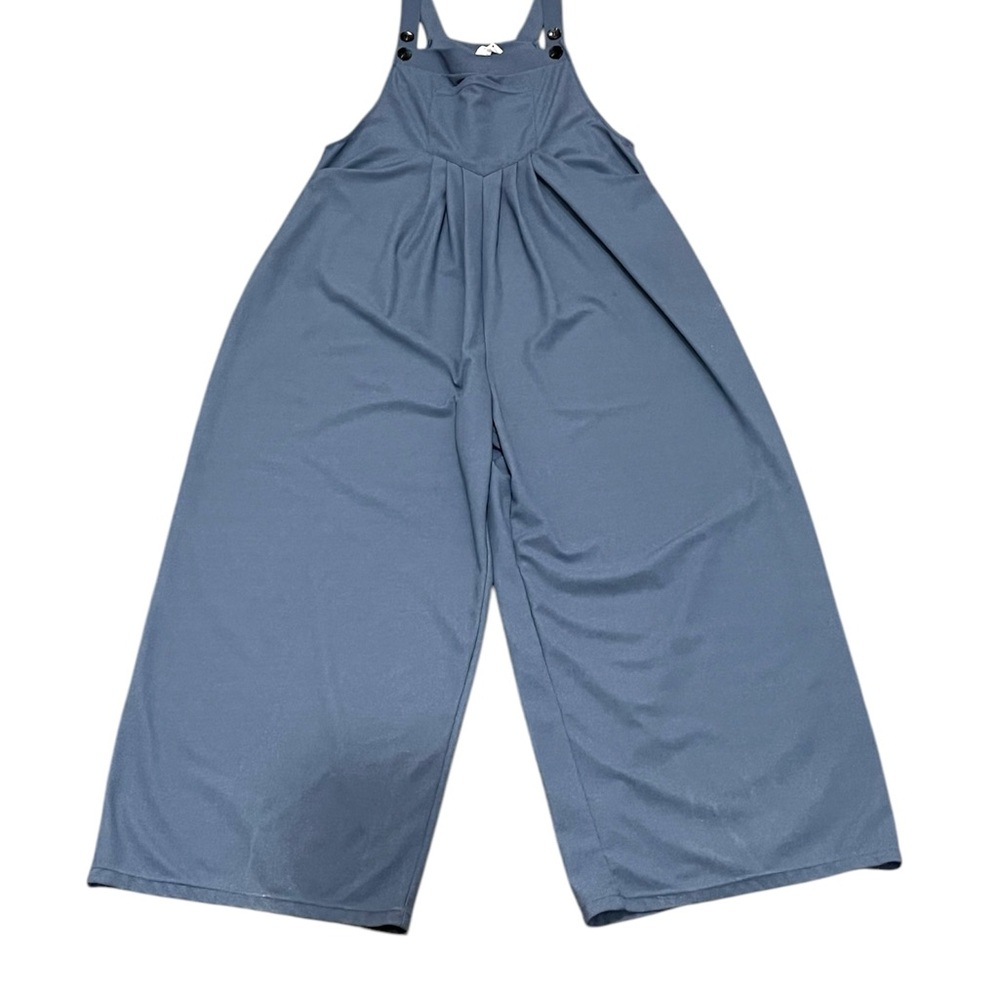 Halara- Adjustable Strap Button Multiple Pockets Waffle Casual Overalls- Size L